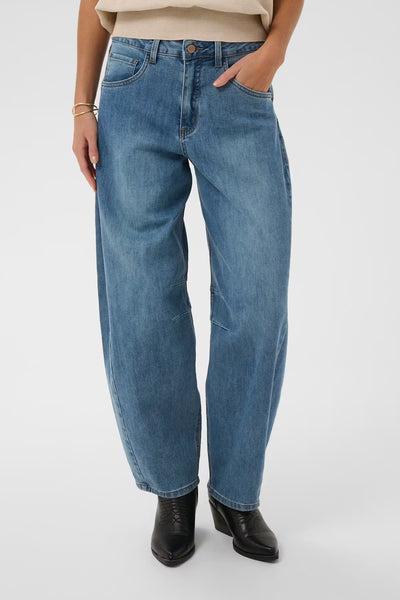 Bahren Barrel Jean - Dawson Medium Blue