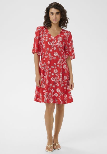 Amina Dress - Poppy Red