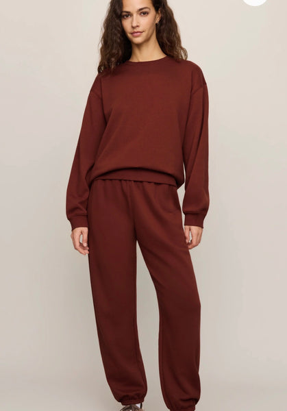 Boyfriend Sweatshirt - Velvet Rouge