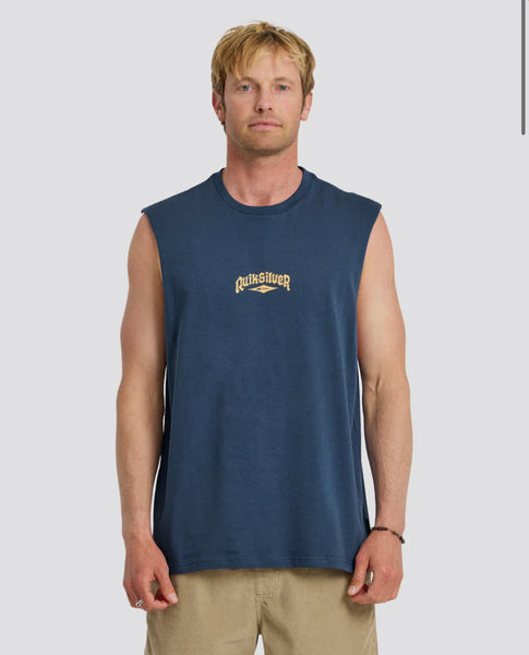 Diamond Arch Muscle Tank - Dark Denim