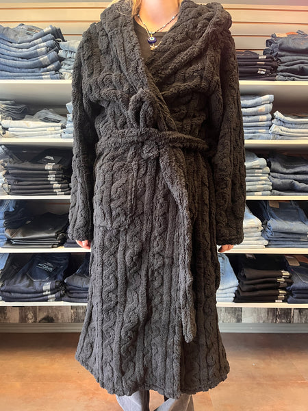 Melanie House Coat - Black