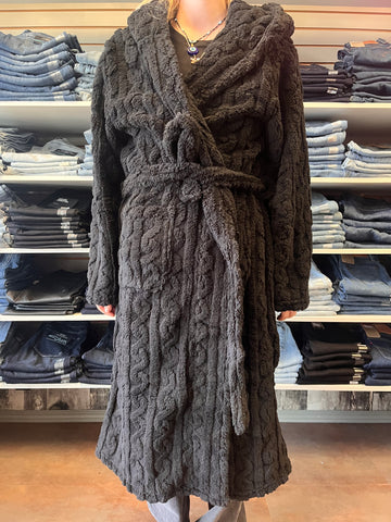 Melanie House Coat - Black