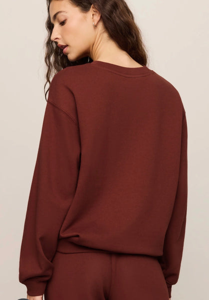 Boyfriend Sweatshirt - Velvet Rouge