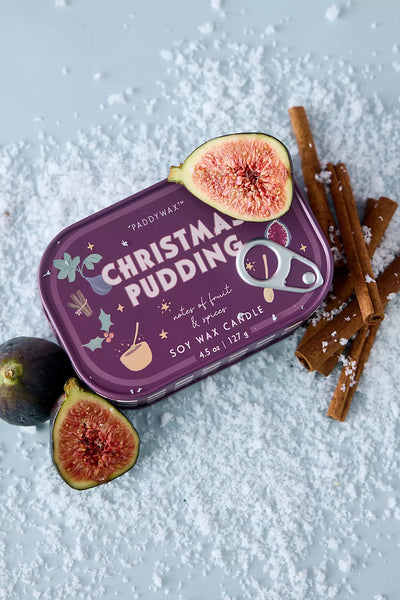 CHRISTMAS PUDDING TIN CANDLE 4.5oz