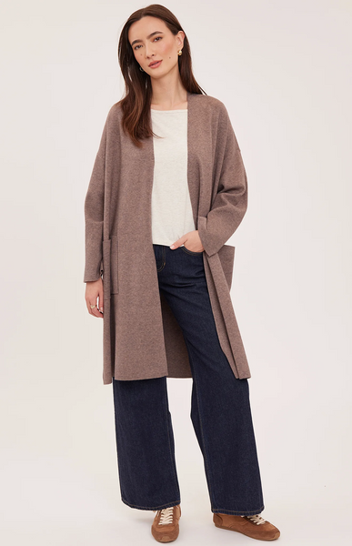 Blake Cardigan - Heather Bark