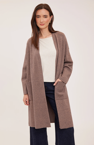 Blake Cardigan - Heather Bark