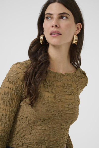 MADDIE BLOUSE - Cocoa Cremé