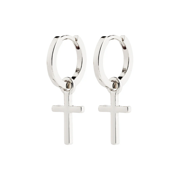 FLYNN HOOPS - Silver Plated