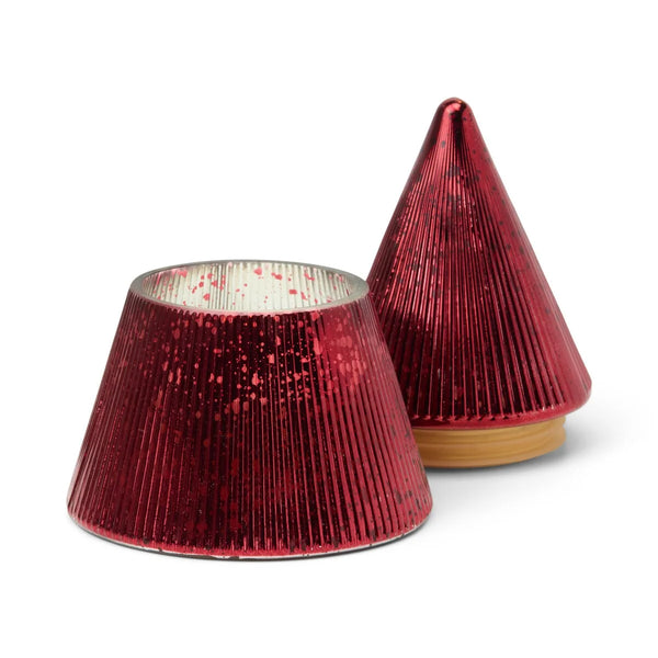 Winter Berry 7oz Red Stacked Tree Candle