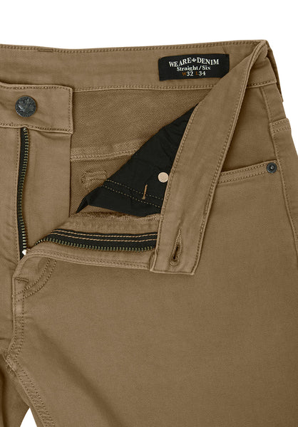 Straight Six Men's Freedom Flex Pants, Dark Beige