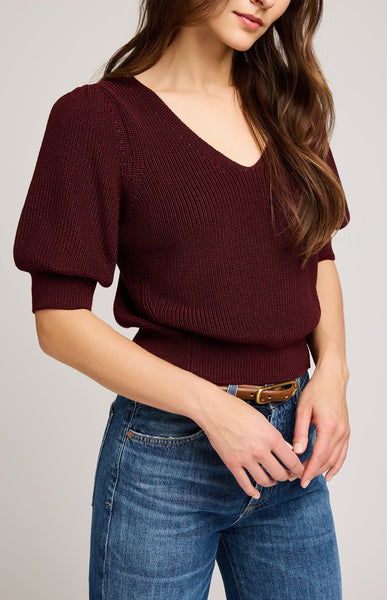 Phoebe Pullover Sweater- Merlot