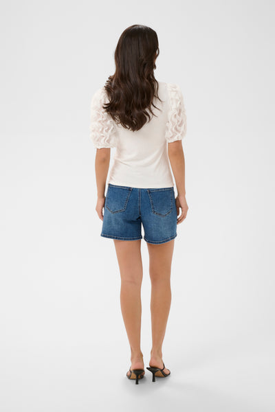 Lindsay Frill Tee - White