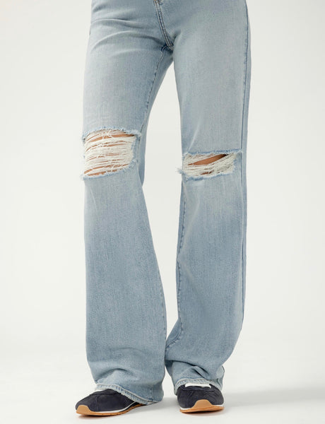 Highly Desirable High Rise Trouser Leg Jeans