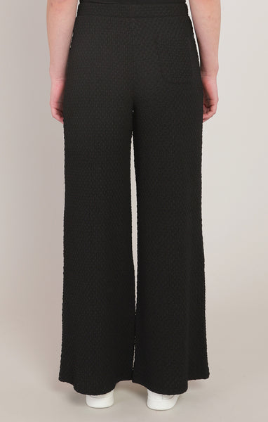 KNOCKOUT TEXTURED WIDE LEG PANT