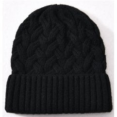 Louise Satin Lined Toque - Black
