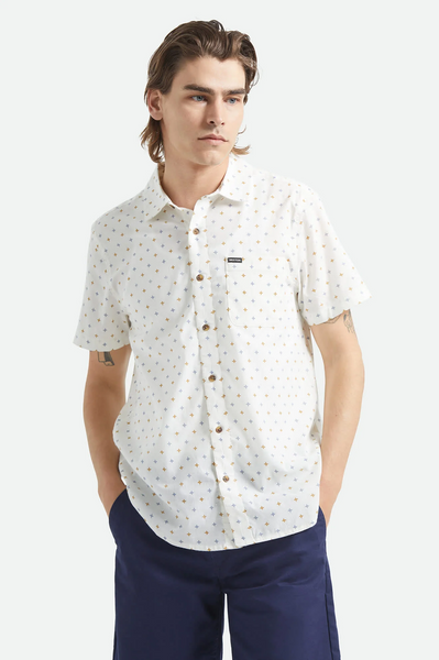 Charter Print Short Sleeve - Off White/Diamond Tile