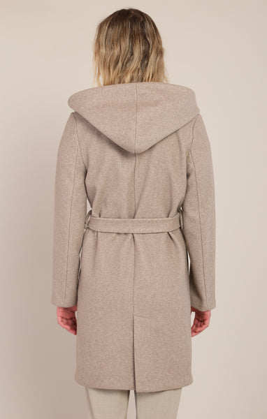 BLAIR BELTED HOODED COAT