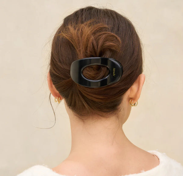 Black Flat Cloud Clip - Medium