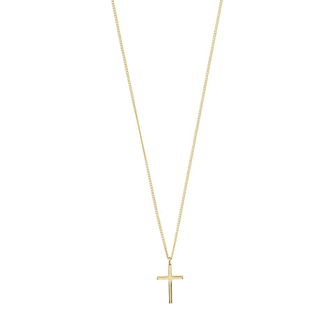 FLYNN CROSS NECKLACE - Gold Plated