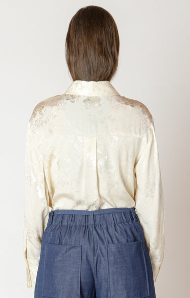 TIFFNY FLORAL JACQUARD BLOUSE