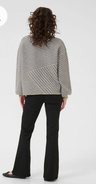 Verana Knit Pullover - Feather Grey Melange/ Windward Blue