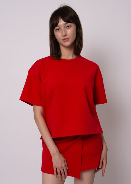 Tess Cotton Soft Knit Tee