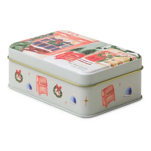 Christmas Storefront Tin Candle - Sweet Orange & Fir 5oz