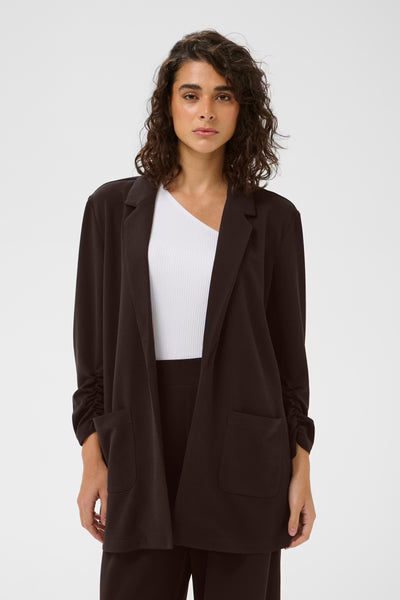 Phoebe Blazer 3/4 Sleeve - Coffee Bean