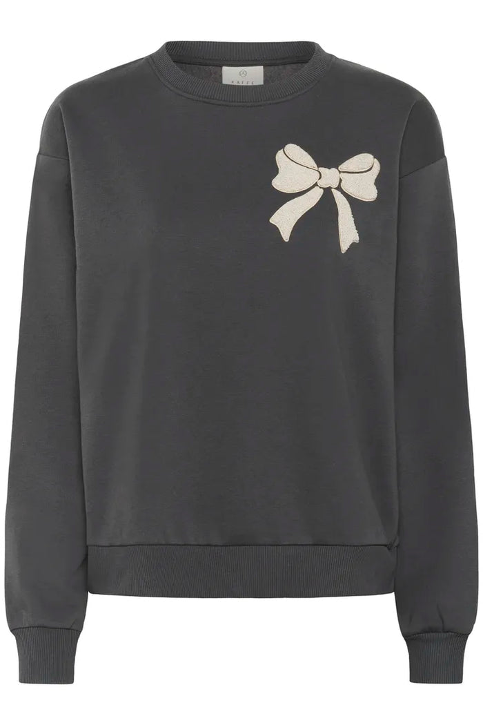 Elenora Sweatshirt - Black Oyster/Bow