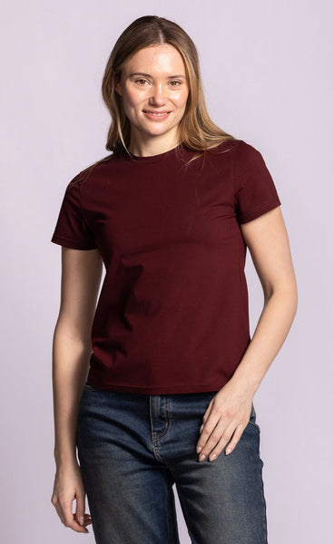 Georgia Tee - Burgundy