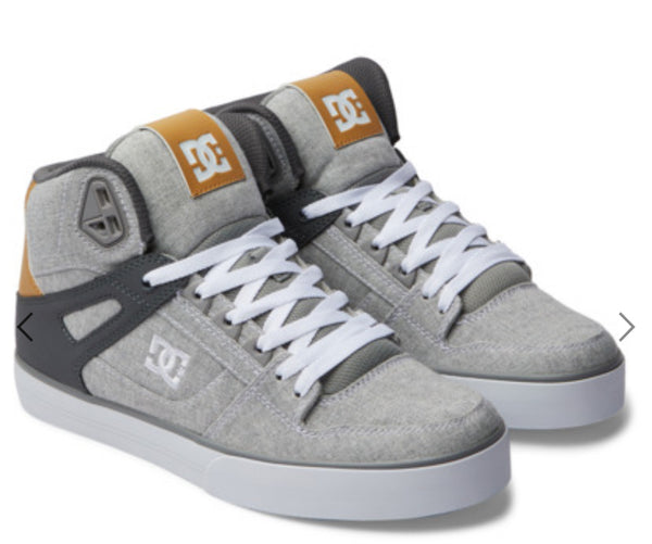 PURE HIGH-TOP - LEATHER HIGH-TOP SHOES - grey/grey/white