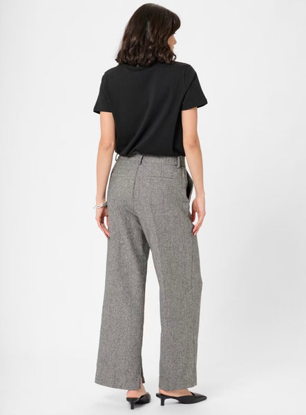 Thilda Pants - Black/Grey Tweed