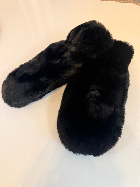 Faux Fur Mittens