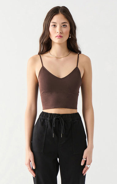 Bella SEAMLESS BRA TOP - Brown