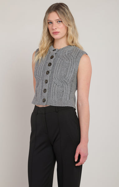 Kenzie CABLE SWEATER VEST