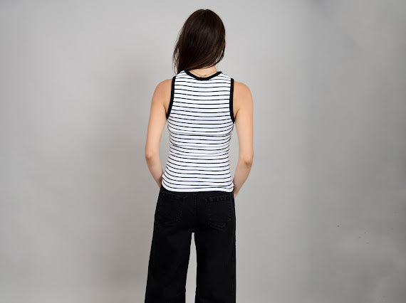 MARIA TANK - white/black