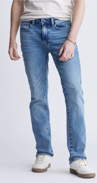 Buffalo Straight Six Men's Five-Pocket Freedom Flex Jeans - Sanded Wash