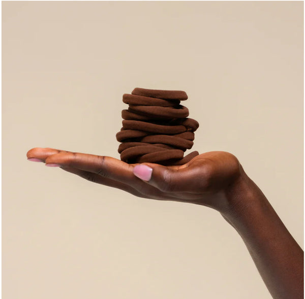 Seamless Hair Elastics - Chocolate
