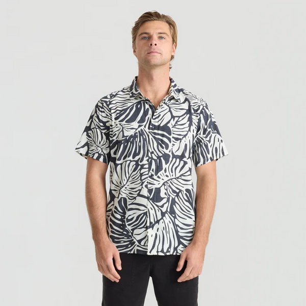 Bless Up Monstera Button Up