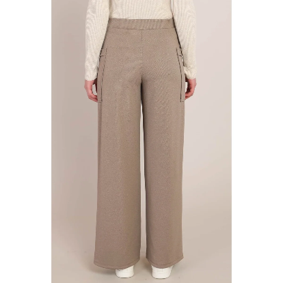 Amelia Twill Pocket Pant - Warm Taupe
