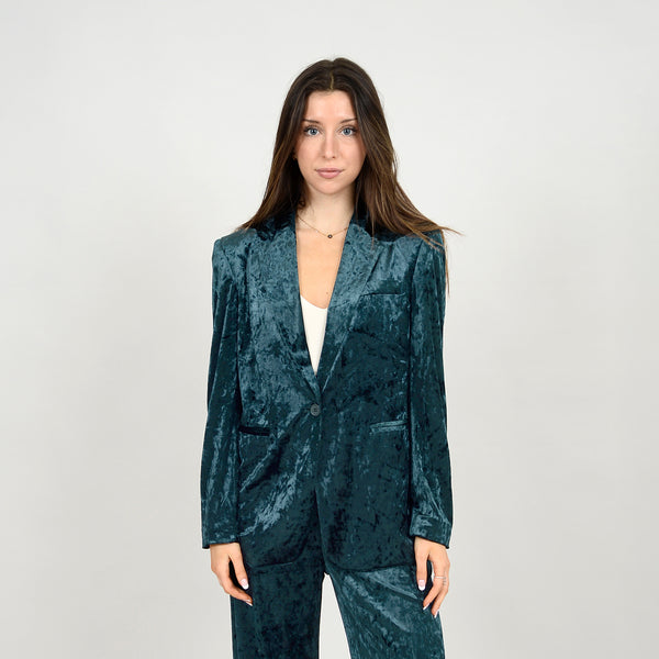 ALEXIS LINED BLAZER-FOREST