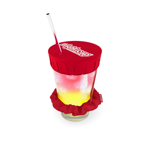 NightCap Scrunchie Drink Cover - Drink Spiking Prevention: Pink