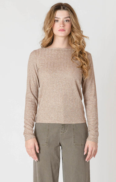 CHARLEY BOATNECK TEXTURED TOP