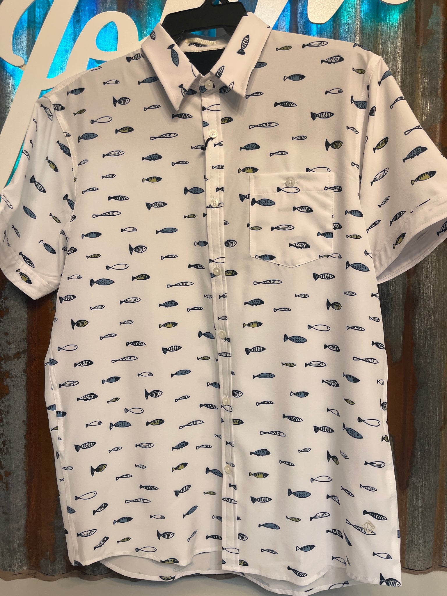 Gone Fishin’ - White