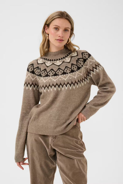 Cherrie Pullover - Brown Lentil Melange