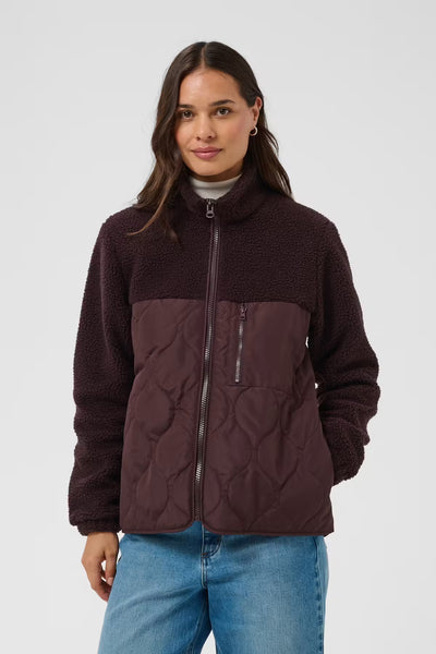 Gracelyn Jacket - Fudge/Red