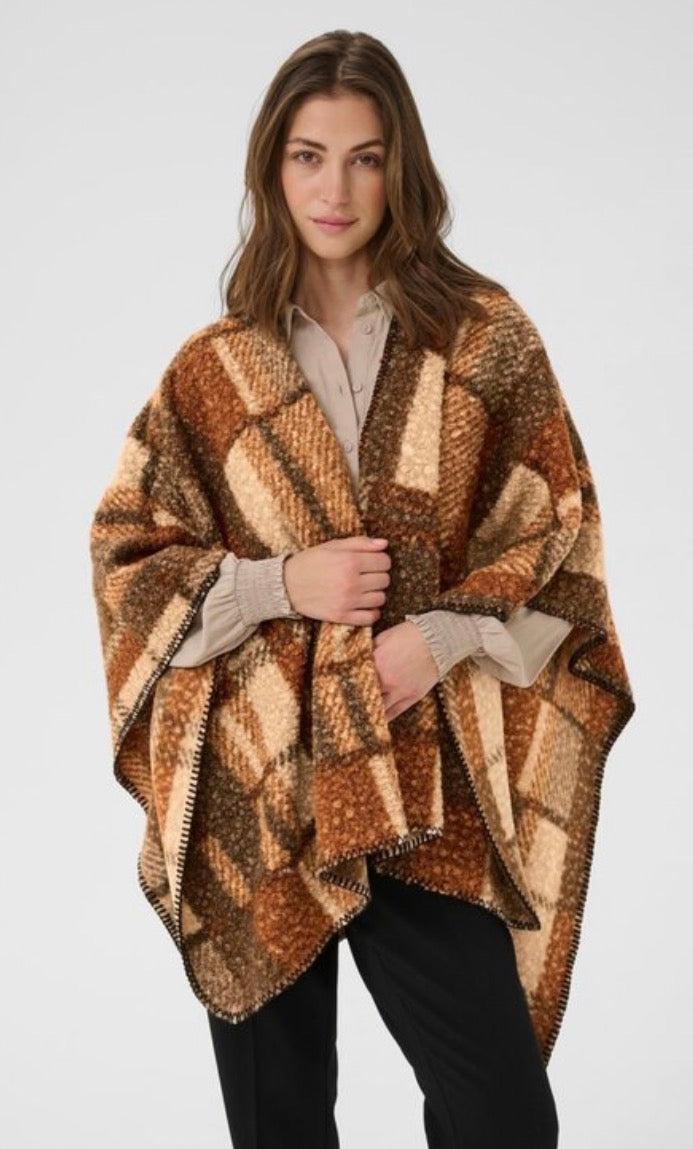 Blye Teddy Cape - Sorrel Horse Checkered