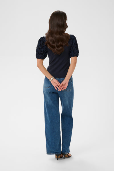 Lindsay Frill Tee - Midnight Marine