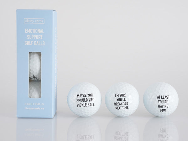 Emotional Support Golf Balls - 3 Pk