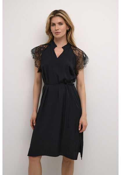 Nola Lace Dress - Pitch Black
